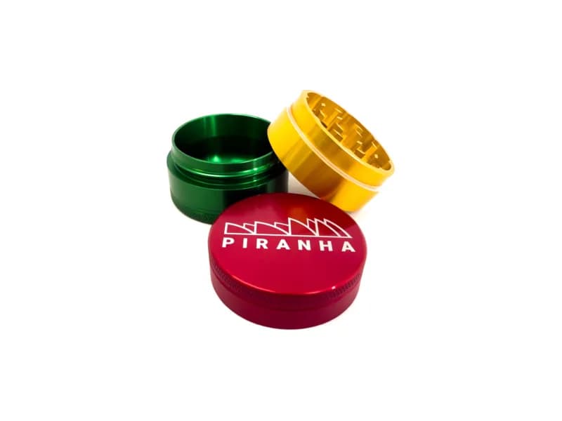Piranha Grind-and-Store Aluminum Grinder | 3pc | 2" image 2