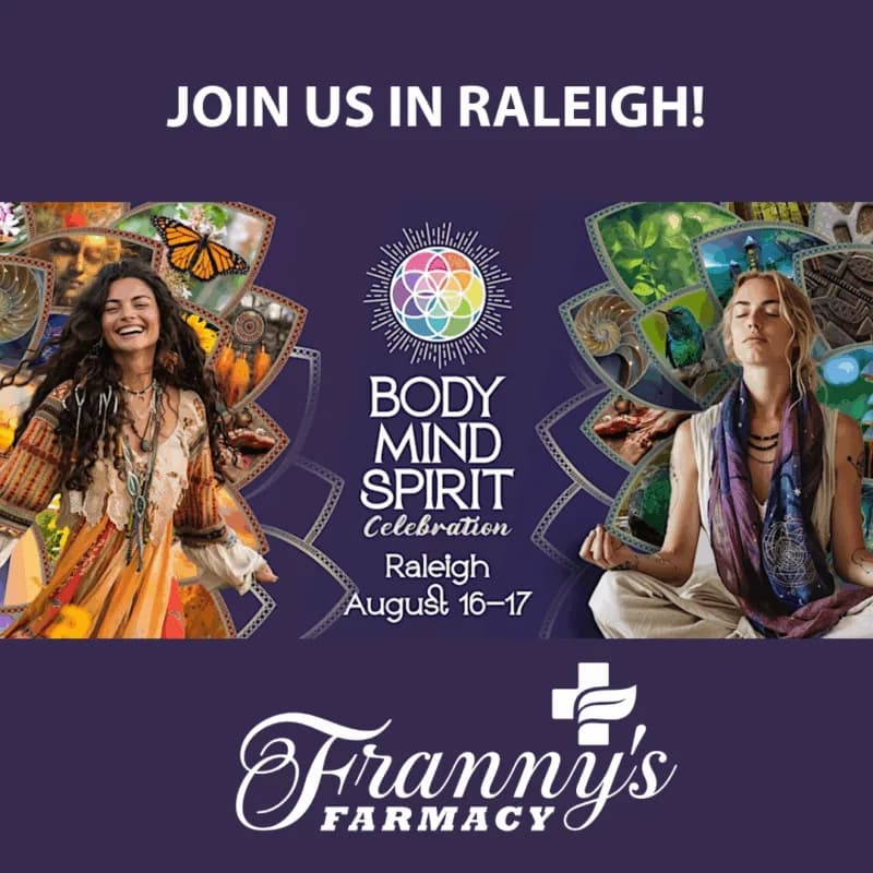 Franny’s Farmacy is Headed to Raleigh for the Body Mind Spirit Expo!