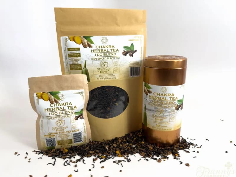 Franny's Farm Chakra Tea- "I DO" Golden Chai image 3