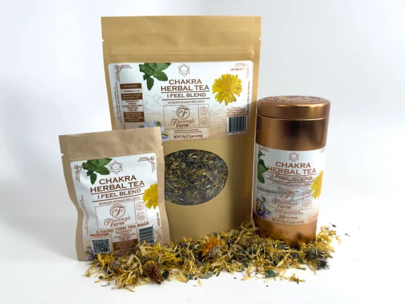 Franny's Farm Chakra Tea- "I FEEL" Wonder Woman Wellness image 3