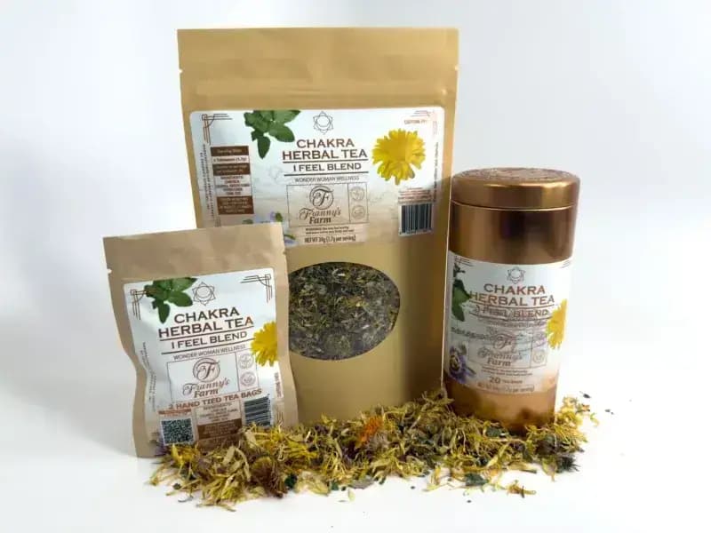 Franny's Farm Chakra Tea- "I FEEL" Wonder Woman Wellness image 3
