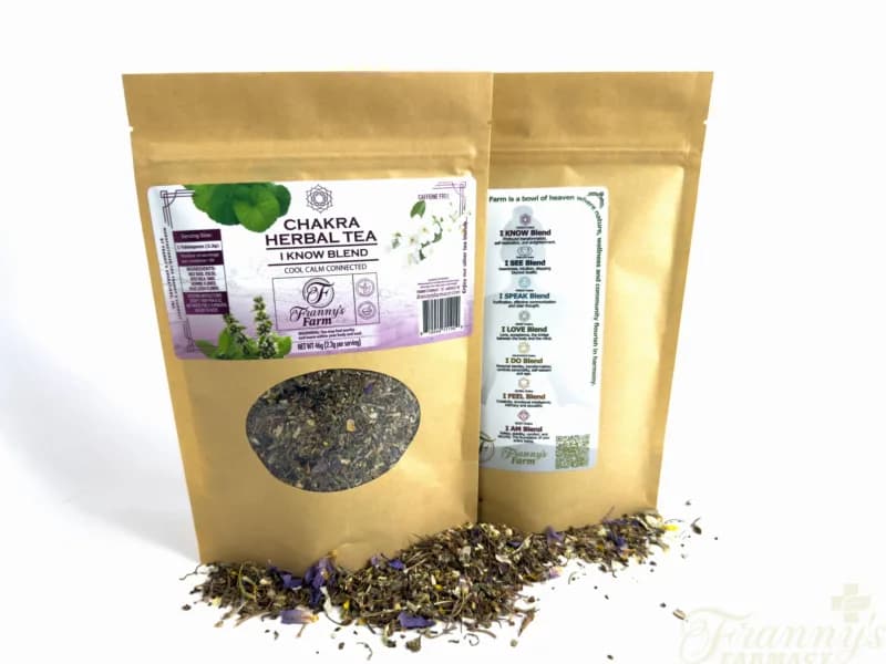 Franny's Farm Chakra Tea- "I KNOW" Cool Calm Connected image 5