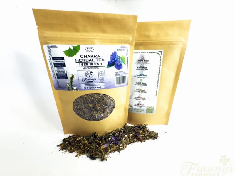 Franny's Farm Chakra Tea-"I SEE" Vision Beyond image 5