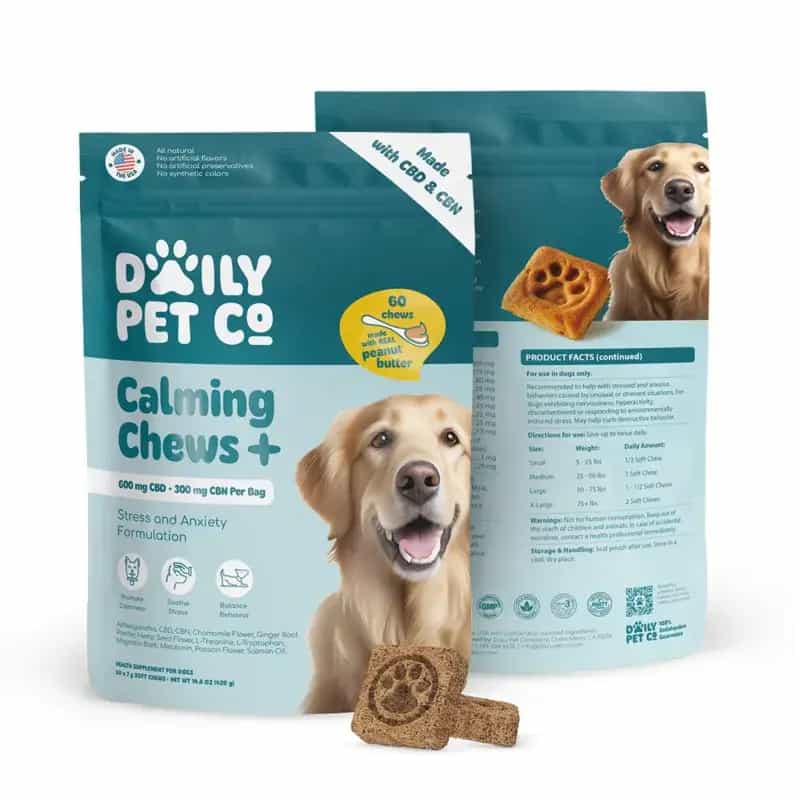 Daily Pet Co. Calming Chews – CBD + CBN for Dogs