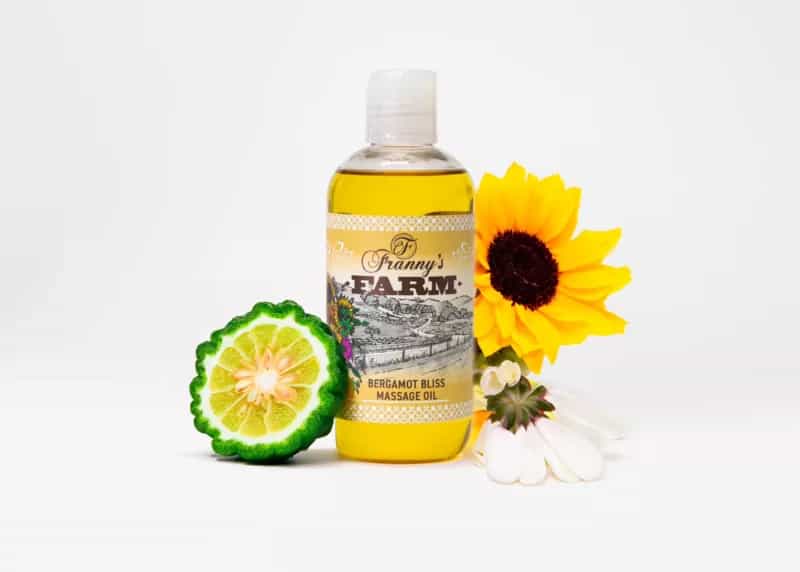 Franny's Farm: Aceite de Masaje Bergamot Bliss- Cero THC