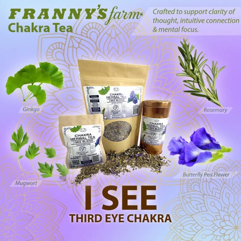 Franny's Farm Chakra Tea-"I SEE" Vision Beyond