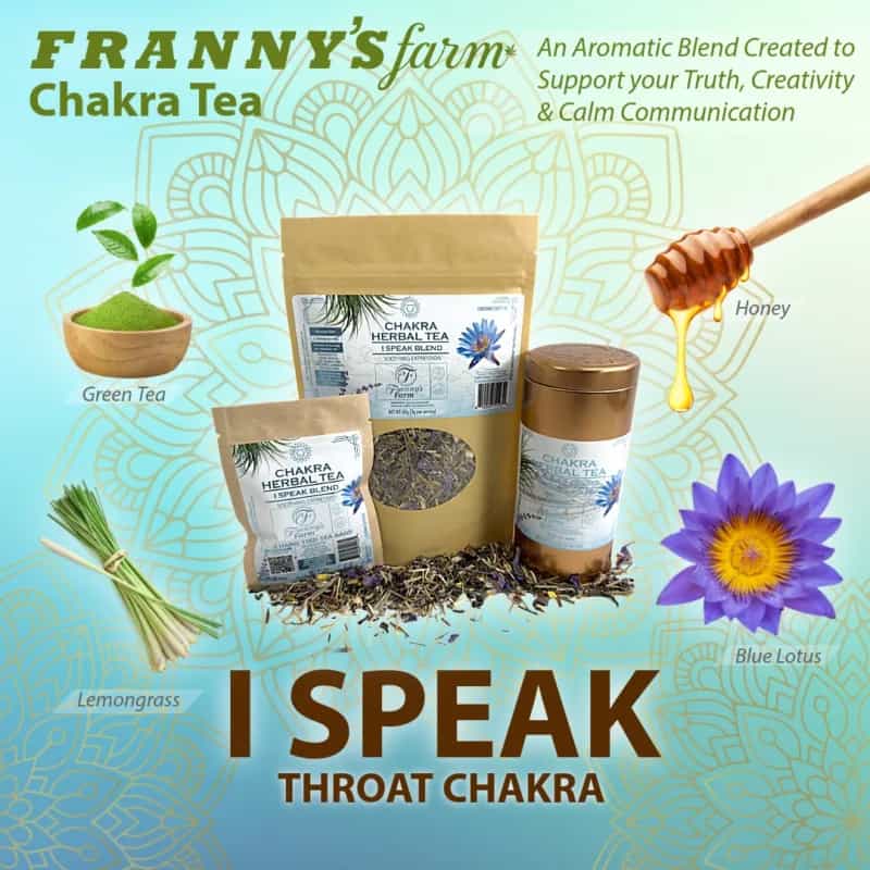 Franny's Farm Chakra Tea- "I SPEAK" Soothing Expression