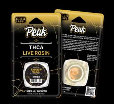 Peak Gold Label Live Rosin – Premium THCa Concentrate (1g)