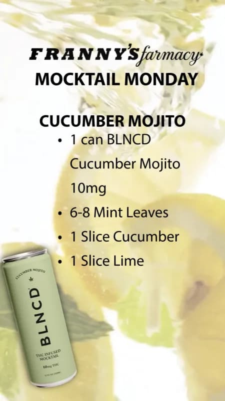🥒 Fresh & Easy: Cucumber Mojito THC Mocktail
