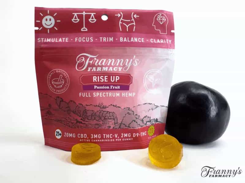 Franny’s Farmacy Rise Up THCv Gummies – Now Vegan + No Melt