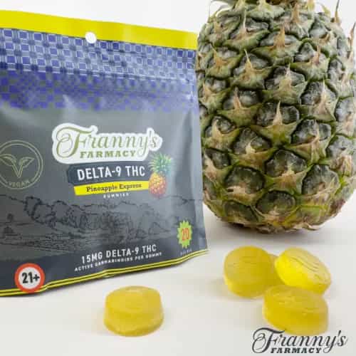 Pineapple Express Delta-9 THC Gummies – Vegan + No Melt