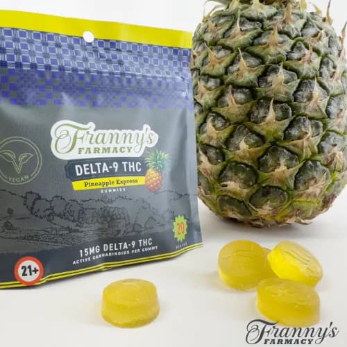 Gomitas de Delta-9 THC Pineapple Express – Veganas + Sin Derretirse