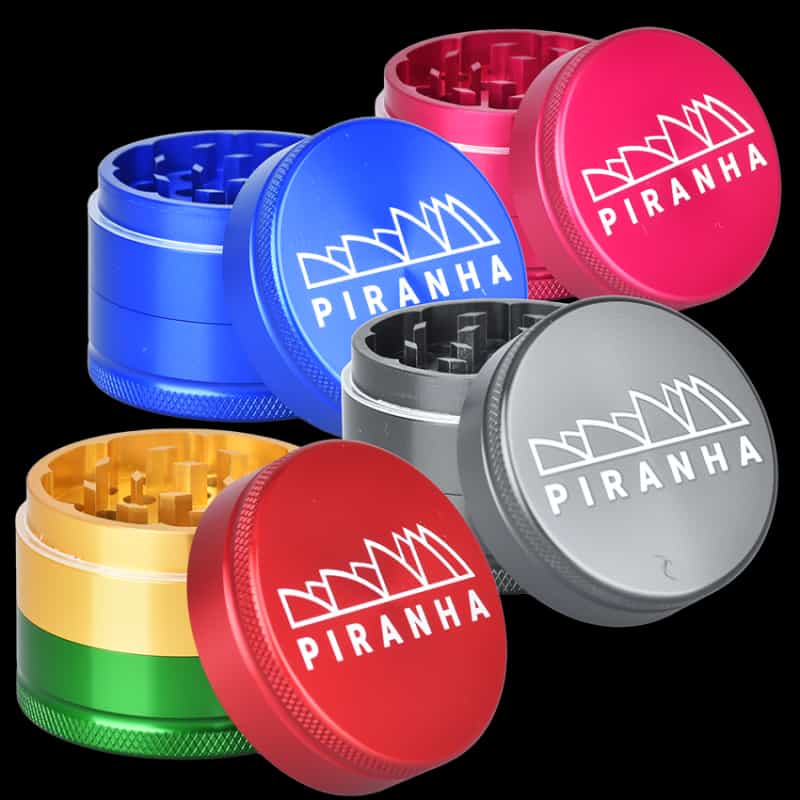 Piranha Grind-and-Store Aluminum Grinder | 3pc | 2"